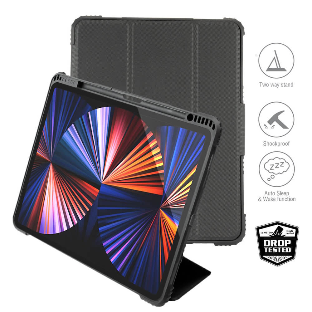 4smarts Endurance Folio Protective Case - iPad Pro 12.9 M1 (2021), iPad Pro 12.9 (2020)