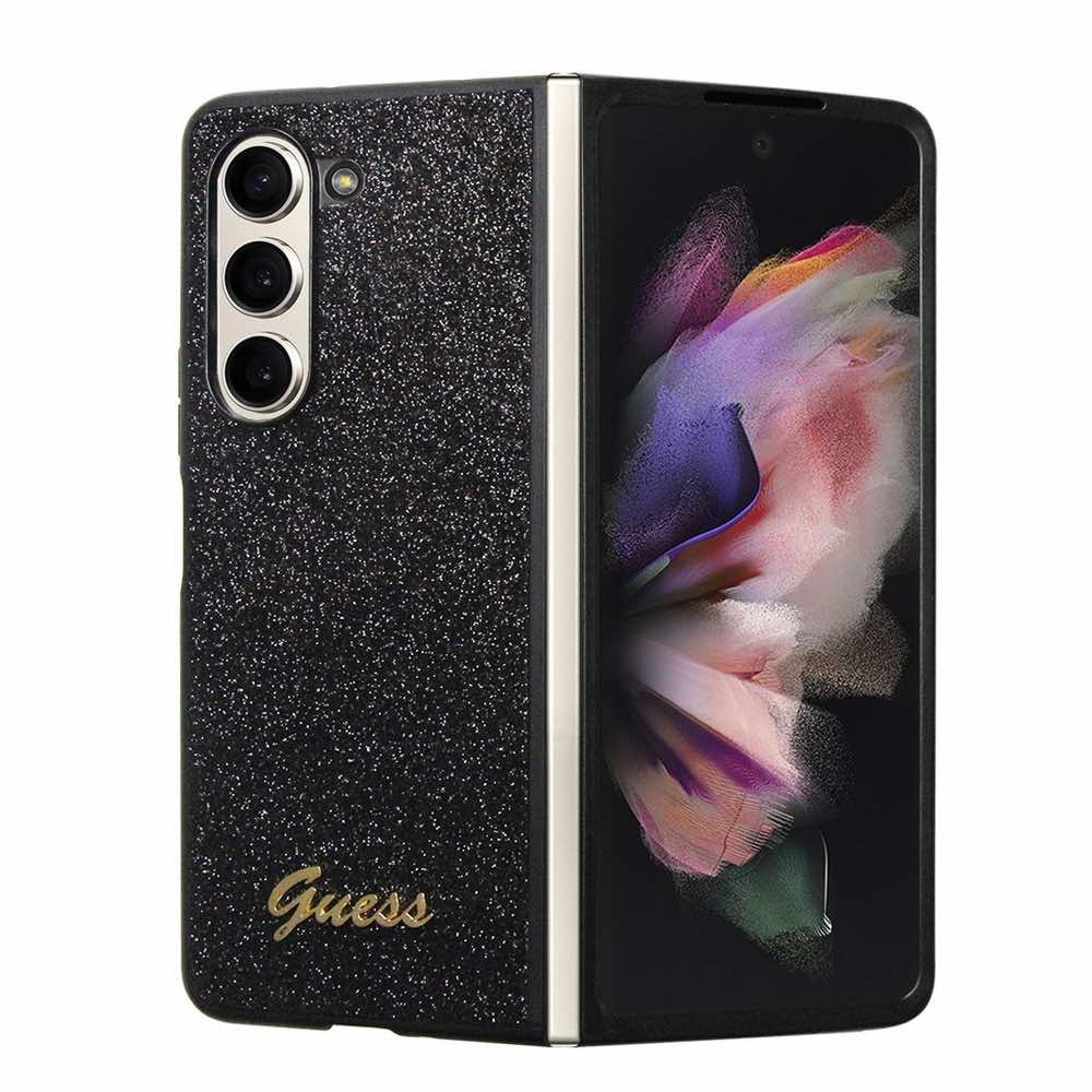 Guess Glitter Flakes Metal Logo Case за Samsung Galaxy Z Fold 5