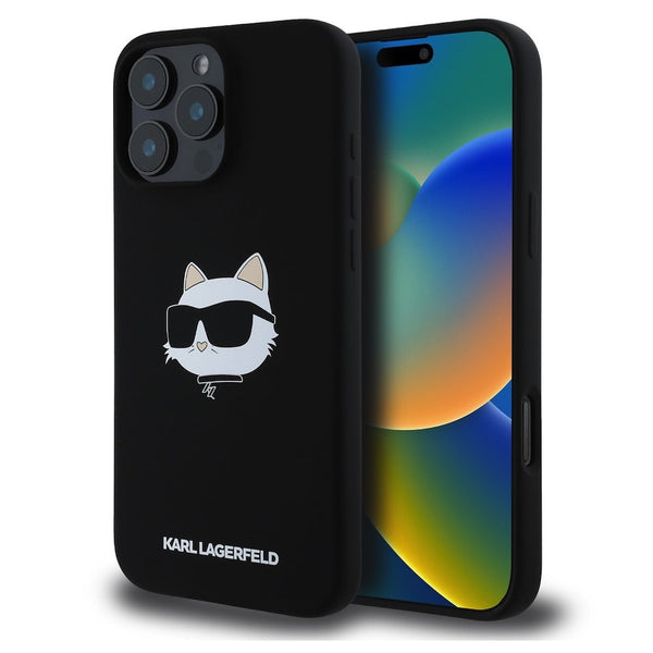 Karl Lagerfeld Liquid Silicone Choupette Head MagSafe Case за iPhone 16 Pro Max